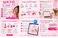 SOCIAL PINK KIT – 30 Template Pronti per i Tuoi Social