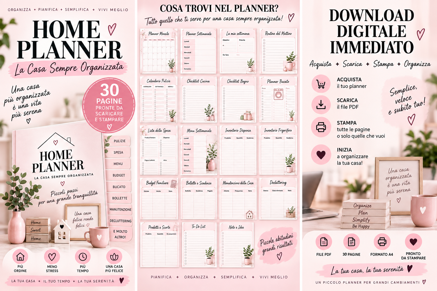 HOME PLANNER – pagine incluse e download digitale immediato